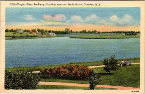 Postcard PARK SCENE Camden New Jersey NJ AN2523