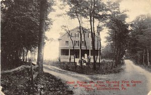 First Guests at Masonic Homes, F. and A. M. Elizabethtown, Pennsylvania PA