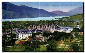 Old Postcard Aix Les Bains Vue Generale Et Le Lac Du Bouget