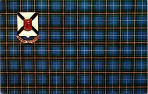 Historic Nova Scotian Tartan & Arms Nova Scotian Flag Canada Chrome Postcard 