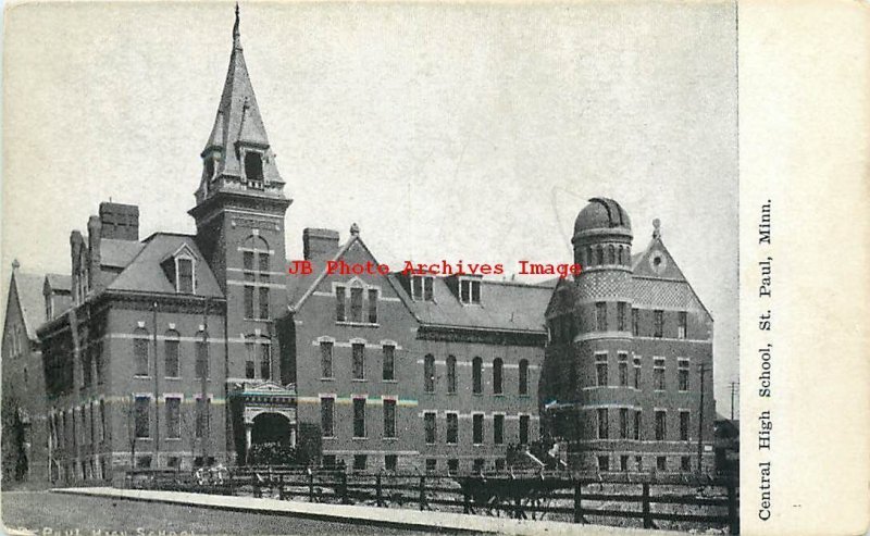 MN, Saint Paul, Minnesota, Central High School Building, Exterior View