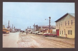 NOME ALASKA STREET SCENE SEWARD PENINSULA BERING SEA VINTAGE POSTCARD