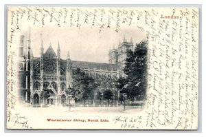 Westminster Abbey North Side London England UK 1902 UDB Postcard C19