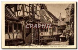 Top koenigsbourg Postcard Former Senior Court Reconstitution & # 39A & # 39Am...