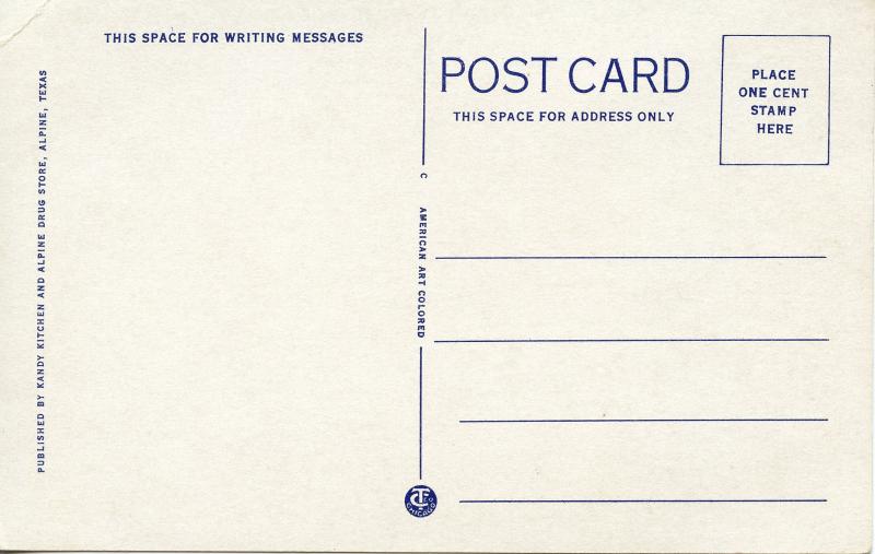 Indian Cave, Alpine, Texas PC91