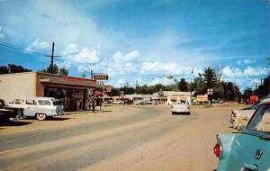 Prudenville Michigan Street Scene Drug Store Vintage Postcard K53859 