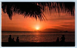 Golden Sunset of MANILA Bay Philippines Postcard