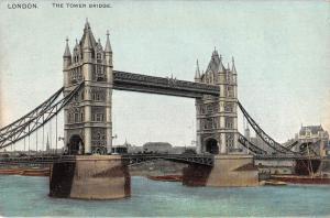 uk3855 london the tower bridge ship real photo uk