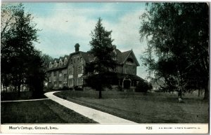 View of Mear's Cottage, Grinnell IA Undivided Back Vintage Postcard B66