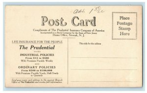 C. 1910 Prudential Insurance Company Advertising With Prices Postcard F30 