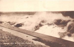 BR58700 rough sea in  warren folkestone uk