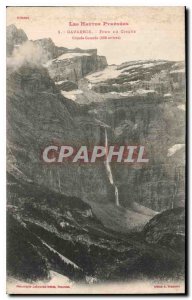 Old Postcard The High Pyrenees Gavarnie Fond du Cirque Grand Cascade