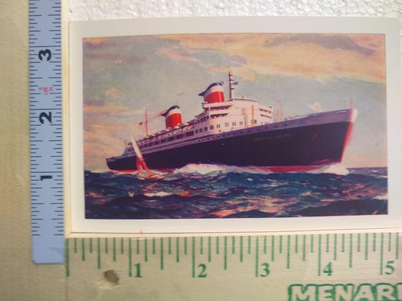 Postcard United States Lines, New S. S. United States