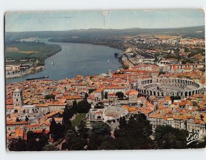 Postcard Aerial View of Arles France