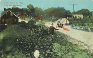 Bottom Dip Lowell Auto Race Course C-1910 Postcard Prince 12180