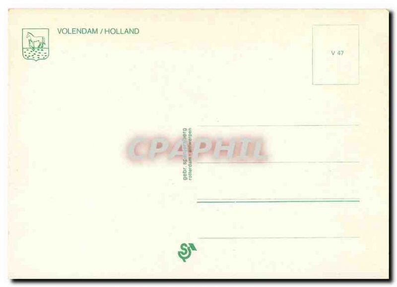 Modern Postcard Volendam Holland