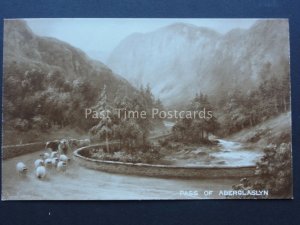 North Wales PASS OF ABERGLASLYN Art by Elmer Keene c1908 Postcard