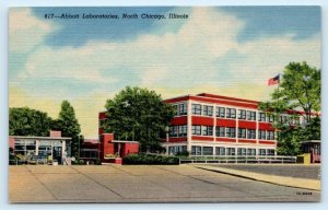 NORTH CHICAGO, Illinois IL ~ ABBOTT LABORATORIES Pharmaceutical 1950s Postcard