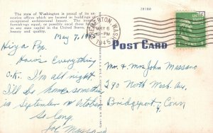 Vintage Postcard 1945 State Capitol Building Landmark Olympia Washington WA