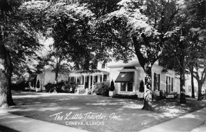 Geneva Illinois birds eye view The Little Traveler cottage real photo pc BB3096