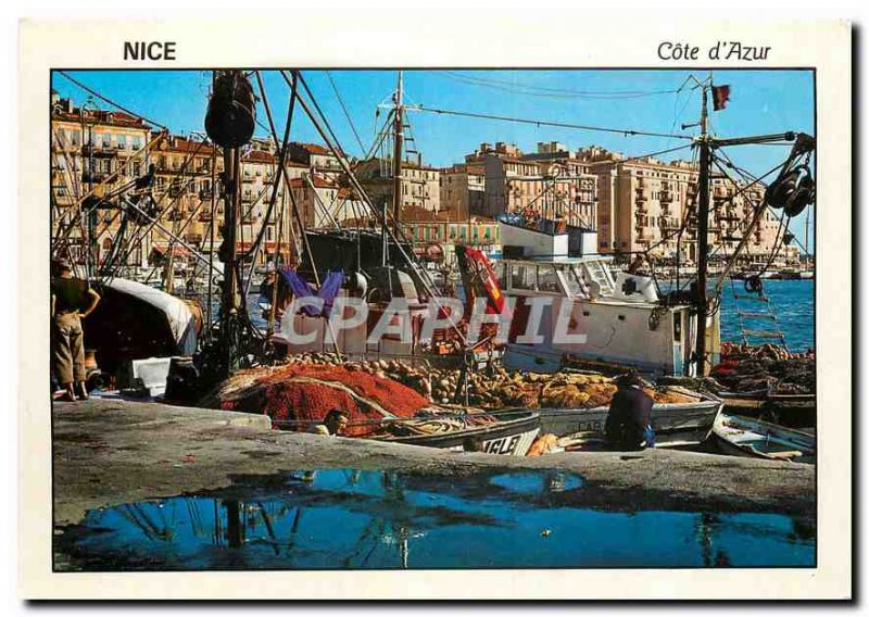 Nice Modern Postcard The port of fishermen