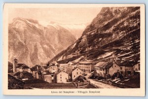 Milan Lombardy Italy Postcard View of Sempione Line Village 1926 Vintage Posted