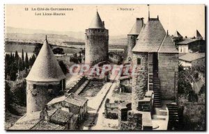 Carcassonne Old Postcard The upper lists