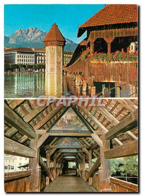 Modern Postcard Luzern