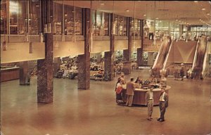 Chicago Ill IL Interior Greyhound Bus Terminal 1966 Chrome Vintage Postcard