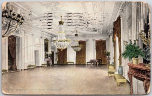 1909 East Room White House Washington WA Chandelier State Parlor Posted Postcard