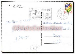 Modern Postcard Turckheim Place Turenne