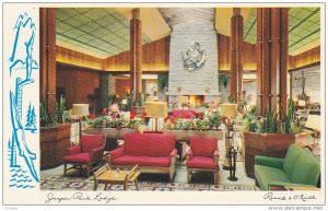 AS: Interior of Jasper Park Lodge, Alberta, Canada, O'Neill, 40-60s