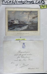 Tucks Christmas Card Military WW2 The Convoy Gets Through 1943