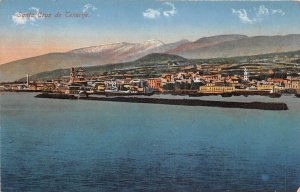 US25 postcard Spain Santa Cruz de Tenerife ship canarias canary