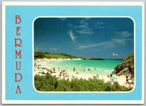 Horsehoe Bay Bermuda Continental Postcard Beach Ocean Scene