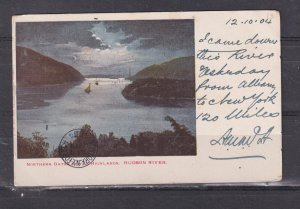 NEW YORK, NORTHERN GATE OF THE HIGHLANDS , 1904 ppc., New York to Australia.