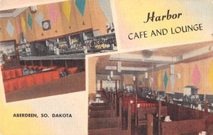 Aberdeen South Dakota Harbor Cafe and Lounge Vintage Postcard AA15430
