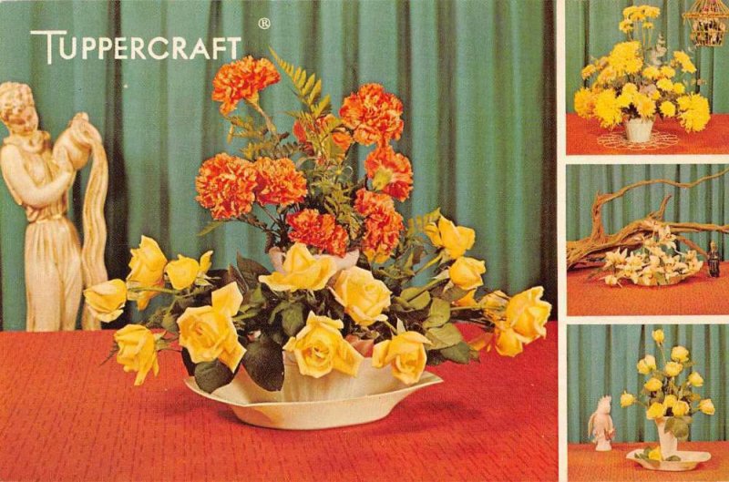 Tupperware Floralier Flower Arrangement Advertising Vintage Postcard JE359143
