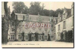 Old Postcard Usse Chateau La Cour d'Honneur