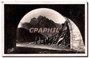 Modern Postcard Bagneres de Bigorre The Tunnel of New Road noon Peak