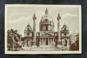 Mint Vintage Karlshirche Vienna Austria RPPC