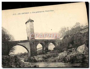 Old Postcard Orthez Vue Generale du Vieux Pont