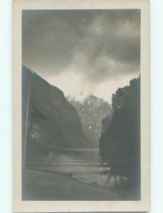 old rppc NICE VIEW Naerofjord - Aurland In Sogn Og Fjordane Norway i3016