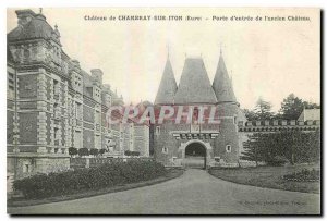 Old Postcard Chateau de Chambery on Iton Eure door of the old Chateau entry