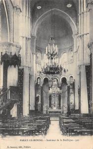 BF4919 interieur de la basilique paray le monial france