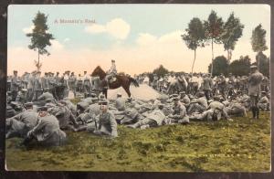 Mint USA Picture Postcard German Troops Moments Of Rest WW1