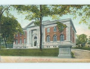 Unused Divided Back LIBRARY SCENE Utica New York NY hs2488