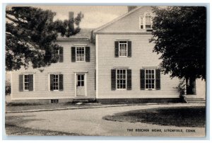 c1940's The Beecher Home Exterior Litchfield Connecticut CT Unposted Postcard