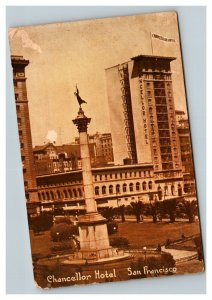 Vintage 1919 Advertising Postcard Chancellor Hotel San Francisco California