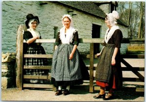 Postcard - Welsh Rural Costumes early 19th century - Wales